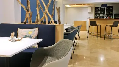 Coin salon dans l'établissement Hapimag Apartments Antibes