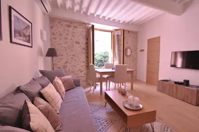 Coin salon dans l'établissement Superb one-bedroom apartment - StayInAntibes- Picasso 1