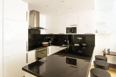 Cuisine ou kitchenette dans l'établissement Croisette View Lux Flat Cannes