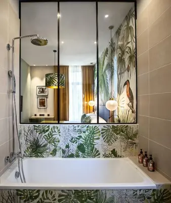 Salle de bains dans l'établissement Hotel Verlaine