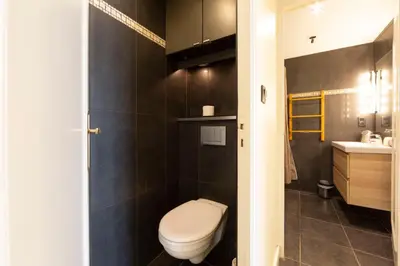 Salle de bains dans l'établissement Appartement rénové CANNES, palm beach