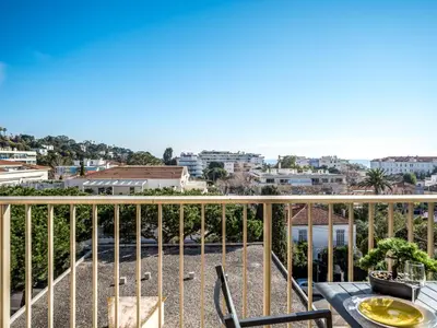 Balcon ou terrasse dans l'établissement Studio le Tivoli by Interhome
