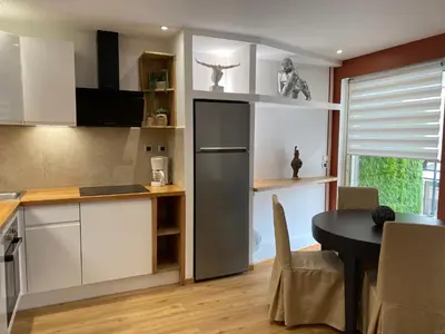 Cuisine ou kitchenette dans l'établissement Arthur Properties Rue d'Antibes