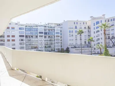 Balcon ou terrasse dans l'établissement Lovely One bedroom Martinez Cannes