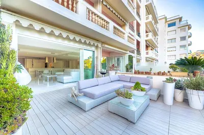 Balcon ou terrasse dans l'établissement Appartement l'Age d'Or