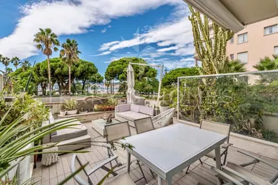 Balcon ou terrasse dans l'établissement Appartement l'Age d'Or