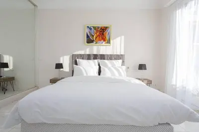 Un ou plusieurs lits dans un hébergement de l'établissement MARIOTT AREA: SUNNY 2 BEDS /2 BATHS