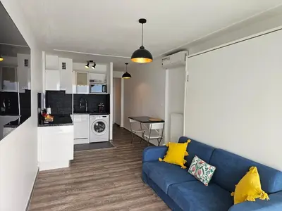 Cuisine ou kitchenette dans l'établissement Le Soleil
