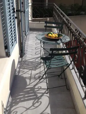 Balcon ou terrasse dans l'établissement Appartements 7 Florian