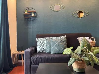 Coin salon dans l'établissement Studio vieil Antibes