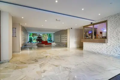 Coin salon dans l'établissement Superb 1 bedroom appartement - close to Croisette