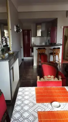 Cuisine ou kitchenette dans l'établissement la Tourraque