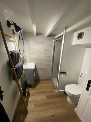 Salle de bains dans l'établissement Studio côté cour