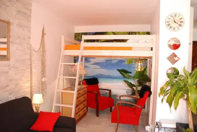 Coin salon dans l'établissement Studio - Juan les pins - proximité plages