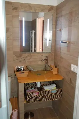 Salle de bains dans l'établissement Studio - Juan les pins - proximité plages
