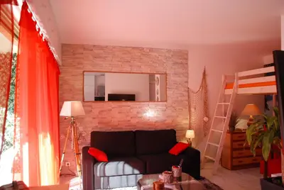 Coin salon dans l'établissement Studio - Juan les pins - proximité plages