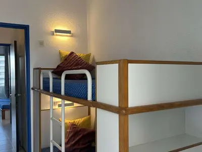 Un ou plusieurs lits dans un hébergement de l'établissement Studio à Villeneuve-Loubet Plage avec Parking Privé, 2/4 Couchages - FR-1-252A-6