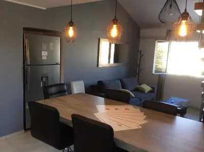 Coin salon dans l'établissement Appartement de vacances au 1er étage 45m2