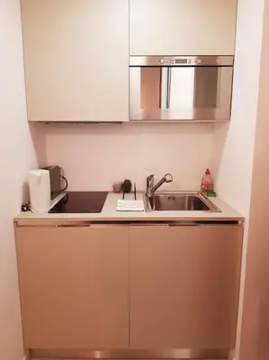 Cuisine ou kitchenette dans l'établissement STUDIO MARCHE PROVENCAL