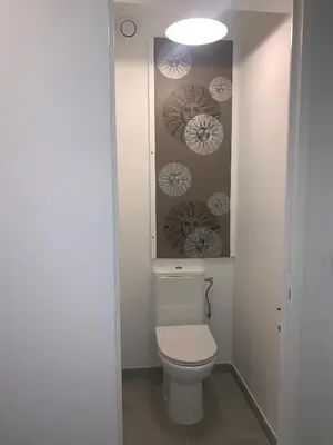 Salle de bains dans l'établissement Antibes Juan les Pins center,1 bedroom apart, pool