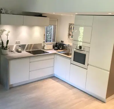 Cuisine ou kitchenette dans l'établissement Havre de Paix