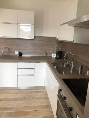Cuisine ou kitchenette dans l'établissement Villa Cocooning proche Cannes