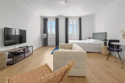 Télévision ou salle de divertissement dans l'établissement Magnifique appartement - 15 minutes a pieds PALAIS