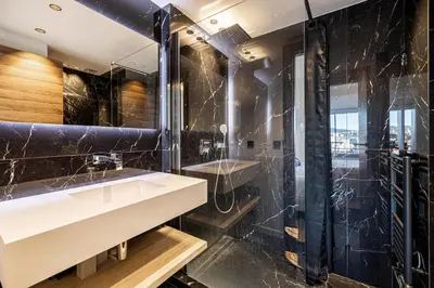 Salle de bains dans l'établissement Appartements Croisette Grand Hôtel