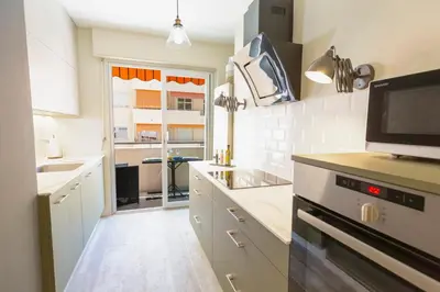 Cuisine ou kitchenette dans l'établissement Chez Philippe