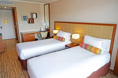 Un ou plusieurs lits dans un hébergement de l'établissement AC Hotel by Marriott Ambassadeur Antibes - Juan Les Pins
