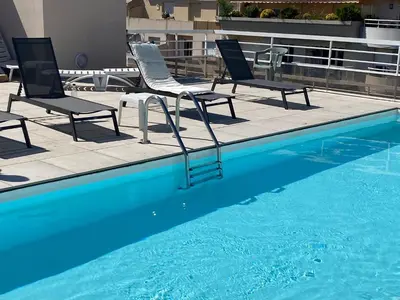 Piscine de l'établissement Villa D'Este - Apt 4 prs - clim - 300m plage - piscine-parking en option ou située à proximité