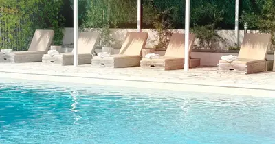 Piscine de l'établissement Blanc Sable Hôtel ou située à proximité