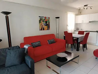 Coin salon dans l'établissement Villa Salammbo