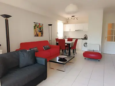 Coin salon dans l'établissement Villa Salammbo