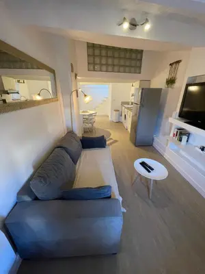 Coin salon dans l'établissement Magnifique Duplex Vieil Antibes