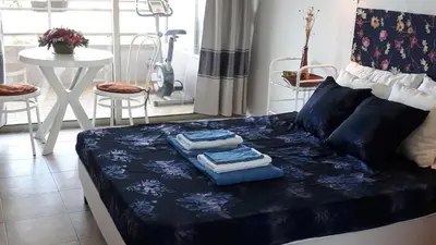 Un ou plusieurs lits dans un hébergement de l'établissement ZenGarden Pool,3bedrooms,lit bébé Beach800m,box&wifi