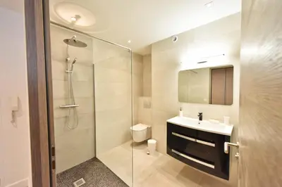 Salle de bains dans l'établissement 3-Room Apartment in the Heart of Cannes