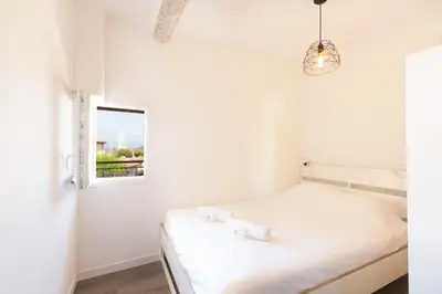 Un ou plusieurs lits dans un hébergement de l'établissement Chez Dominique - 1 chbre Centre Antibes Migrainier T2 avec AC