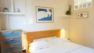 Un ou plusieurs lits dans un hébergement de l'établissement Proche Croisette, Studio Cosy by Palmazur