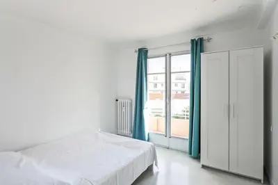 Un ou plusieurs lits dans un hébergement de l'établissement Appartement Soleil d'Antibes - Welkeys