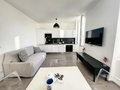 Télévision ou salle de divertissement dans l'établissement Cosy 1BR Cannes Gambetta hyper centre - Croisette 1 mn - 4 pers by Olam Properties