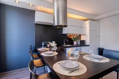 Coin salon dans l'établissement Heart of Cannes Amazing design apartment Croisette Top Location Best Seller by OIam Properties
