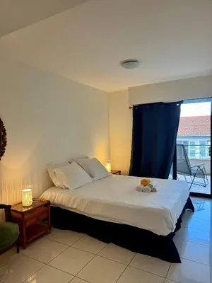 Un ou plusieurs lits dans un hébergement de l'établissement Spacious Luxury apt, 12 min walk to Croisette beach and Conf Centre