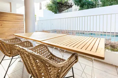 Terrasse ou espace extérieur de l'établissement Les jardins secrets