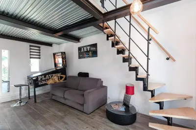 Coin salon dans l'établissement Atelier Duplex