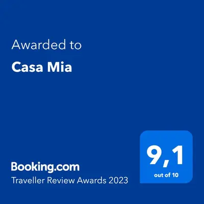 Certificat, récompense, panneau ou autre document affiché dans l'établissement Casa Mia