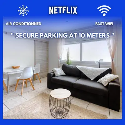 Plan de l'établissement Cosy apartment + secured PARKING