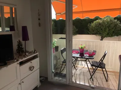 Balcon ou terrasse dans l'établissement LE SAPHYR