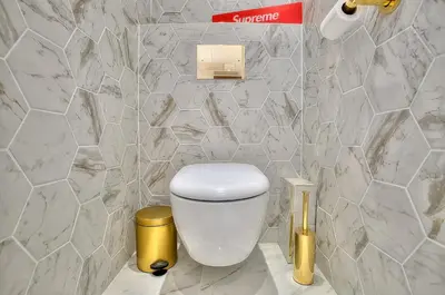 Salle de bains dans l'établissement Luxury 4 Stars Apartment with 2 Terraces, Cannes Croisette