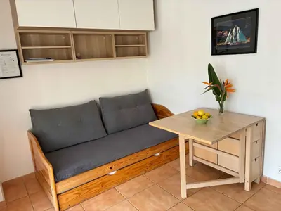 Coin salon dans l'établissement Orangeraie du Cap d'Antibes